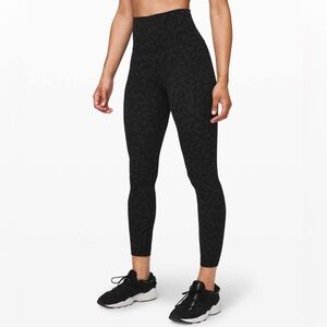Lululemon Align 25" Leggings Formation Camo Deep Coal Size 12